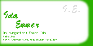 ida emmer business card